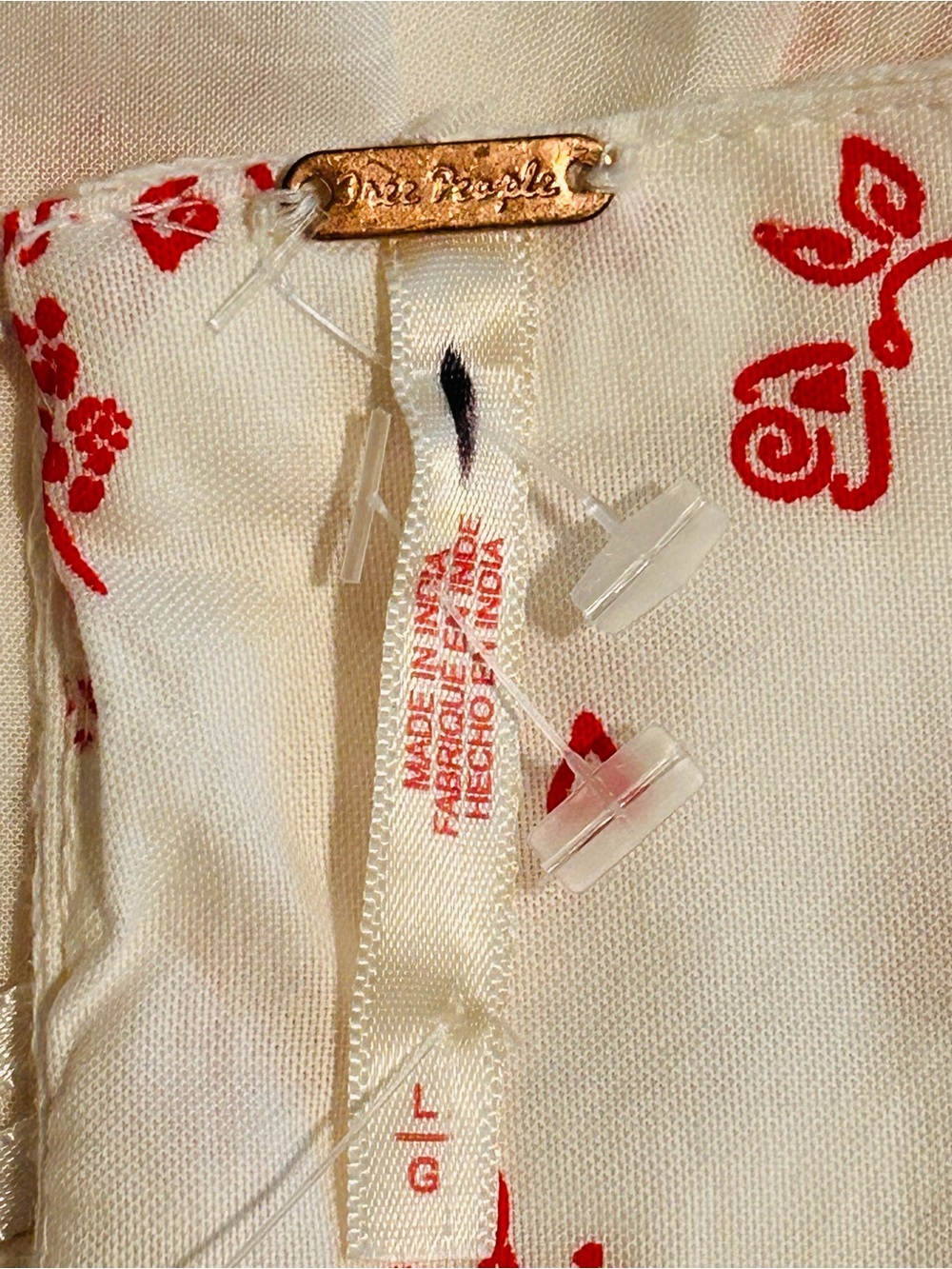 Free People Cream Mini Dress with Pink Floral Print - Picture 3 of 15
